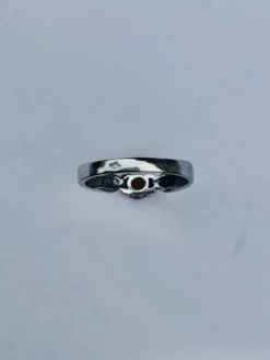 Bague Or Blanc Diamants Citrine