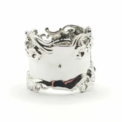 Bague or blanc diamants naturels