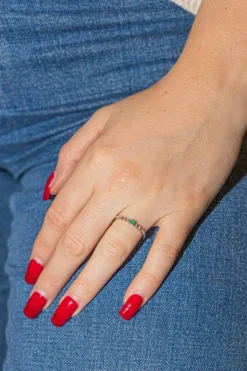 Bague Or blanc Emeraude