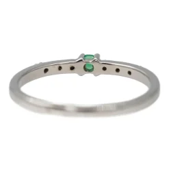 Bague Or blanc Emeraude