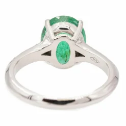 Bague Or blanc Emeraude