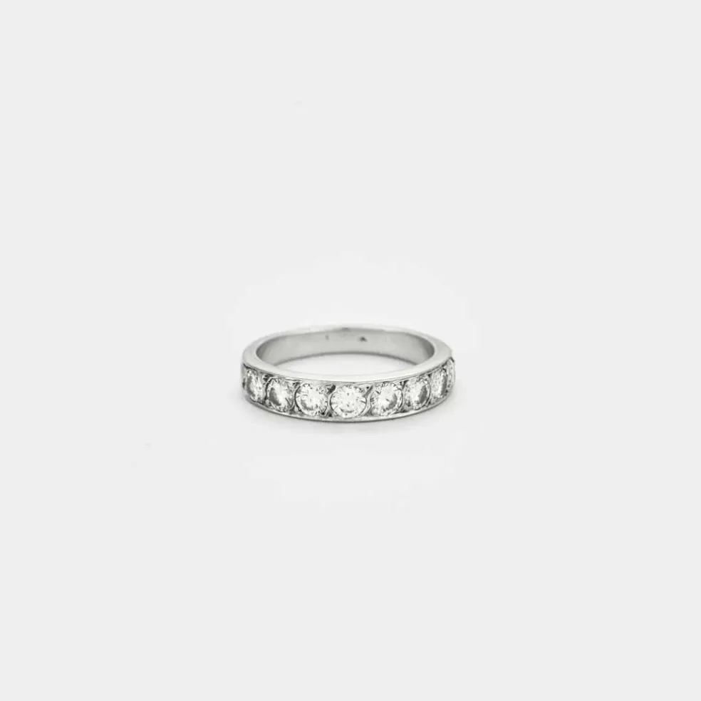 BAGUE OR BLANC ET DIAMANTS