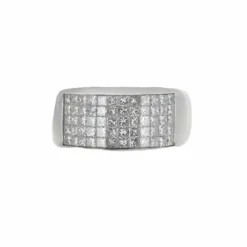 Bague Or blanc et Diamants Brillants