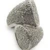 Bague or blanc et diamants 1,50 ct