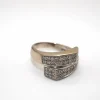 Bague or blanc et diamant