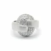 Bague or blanc et diamants