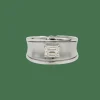 Bague or blanc et diamant