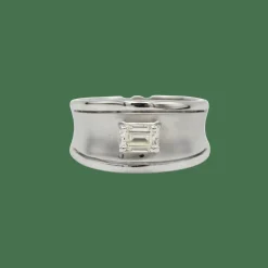 Bague or blanc et diamant