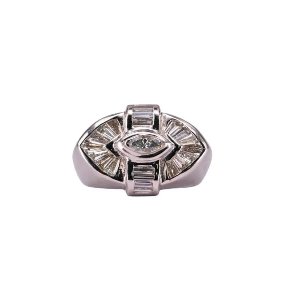 Bague Or blanc et Diamants
