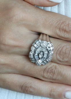 Bague Or blanc et Diamants