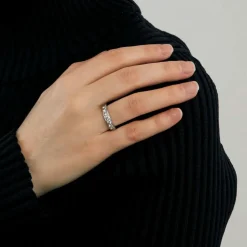 BAGUE OR BLANC ET DIAMANTS