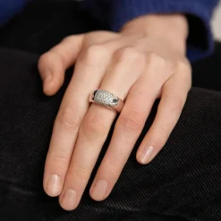 Bague Or blanc et diamants