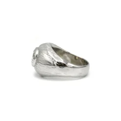 Bague or blanc et Diamant