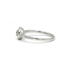 Bague or blanc et diamants