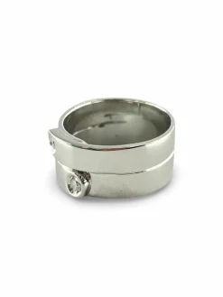 Bague or blanc et diamants