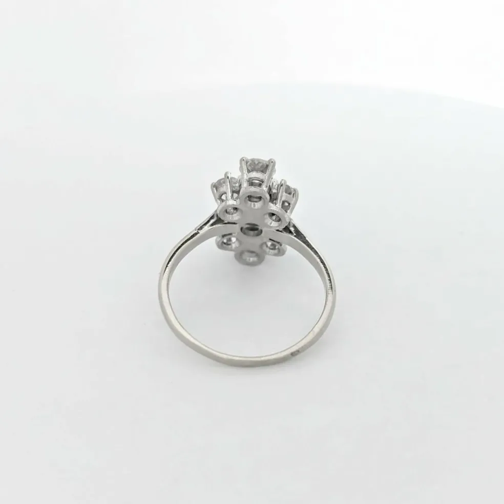 Bague or blanc et diamants