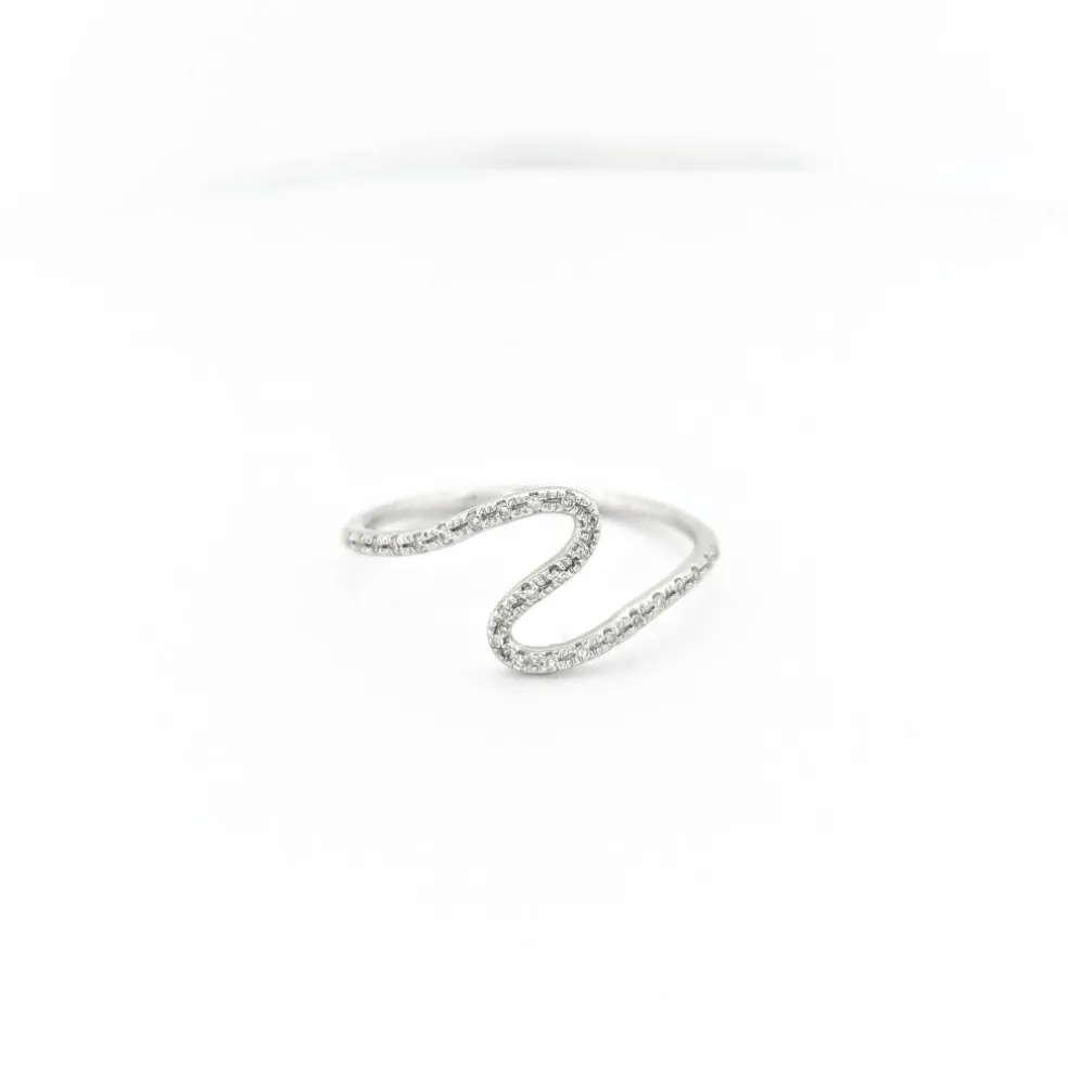 Bague or blanc et diamants