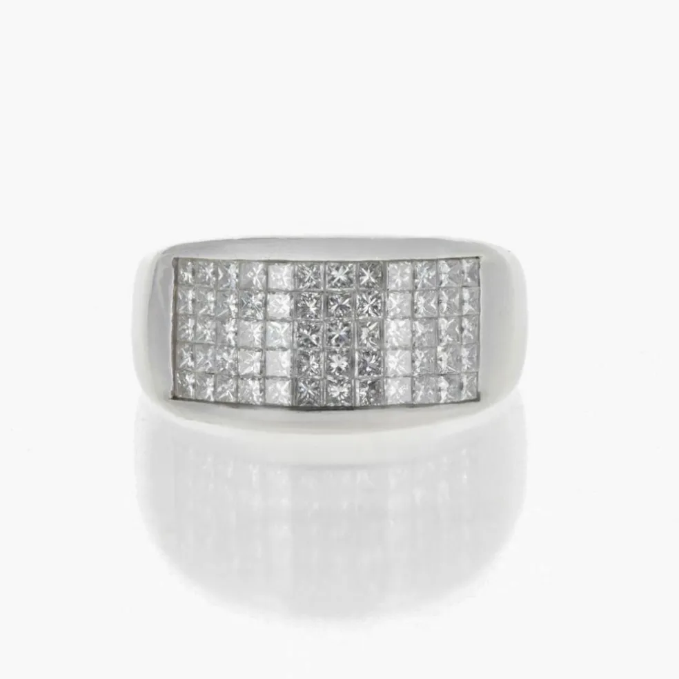 Bague Or blanc et Diamants Brillants