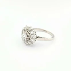 Bague or blanc et diamants