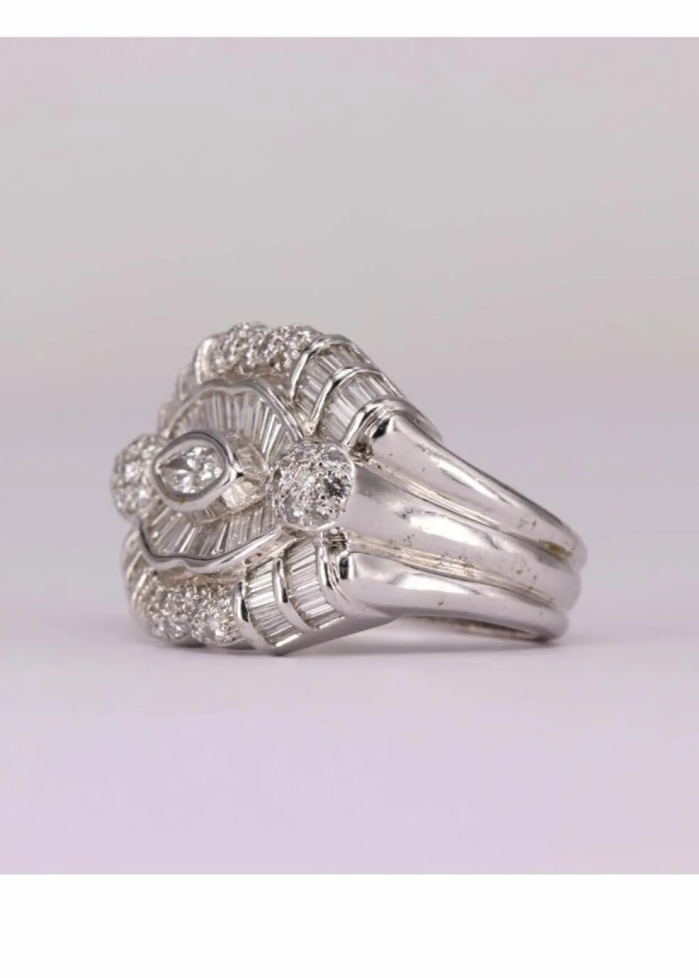 Bague Or blanc et Diamants