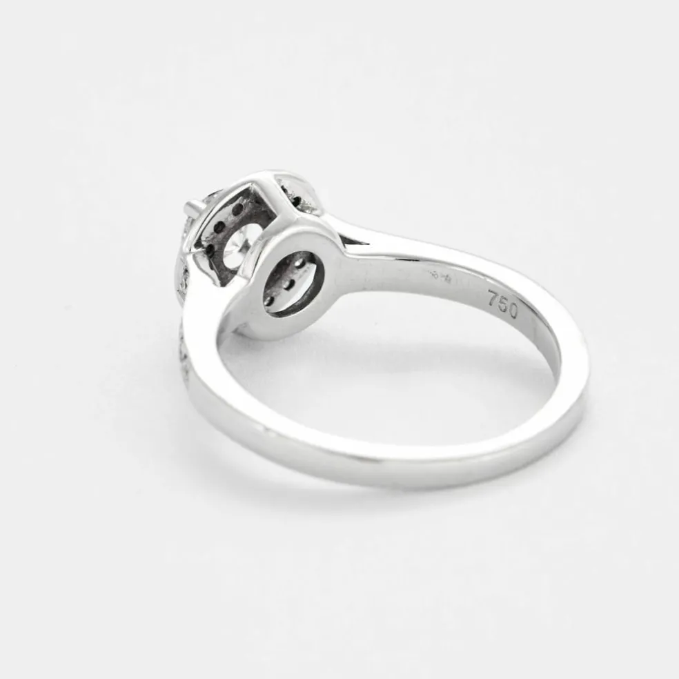 Bague or blanc et diamants