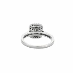 Bague or blanc et diamants