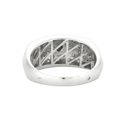 Bague or blanc et diamants