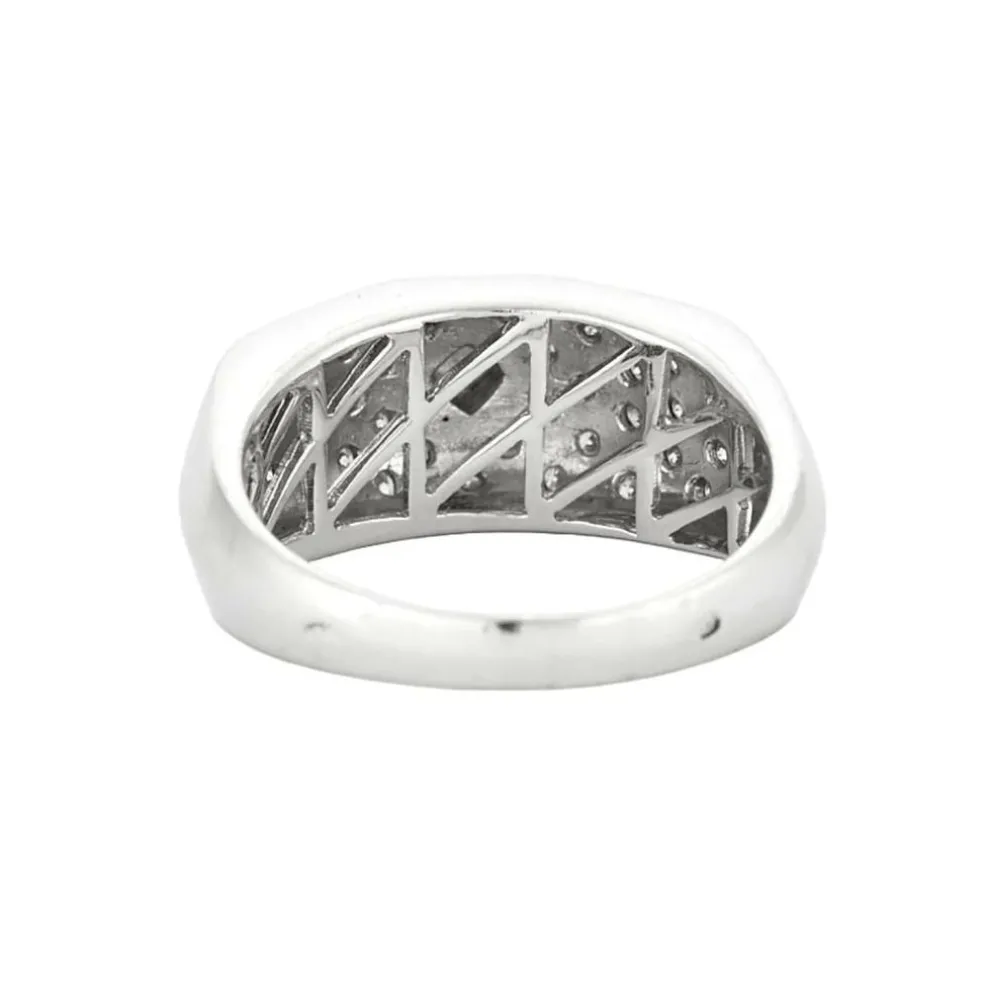 Bague or blanc et diamants