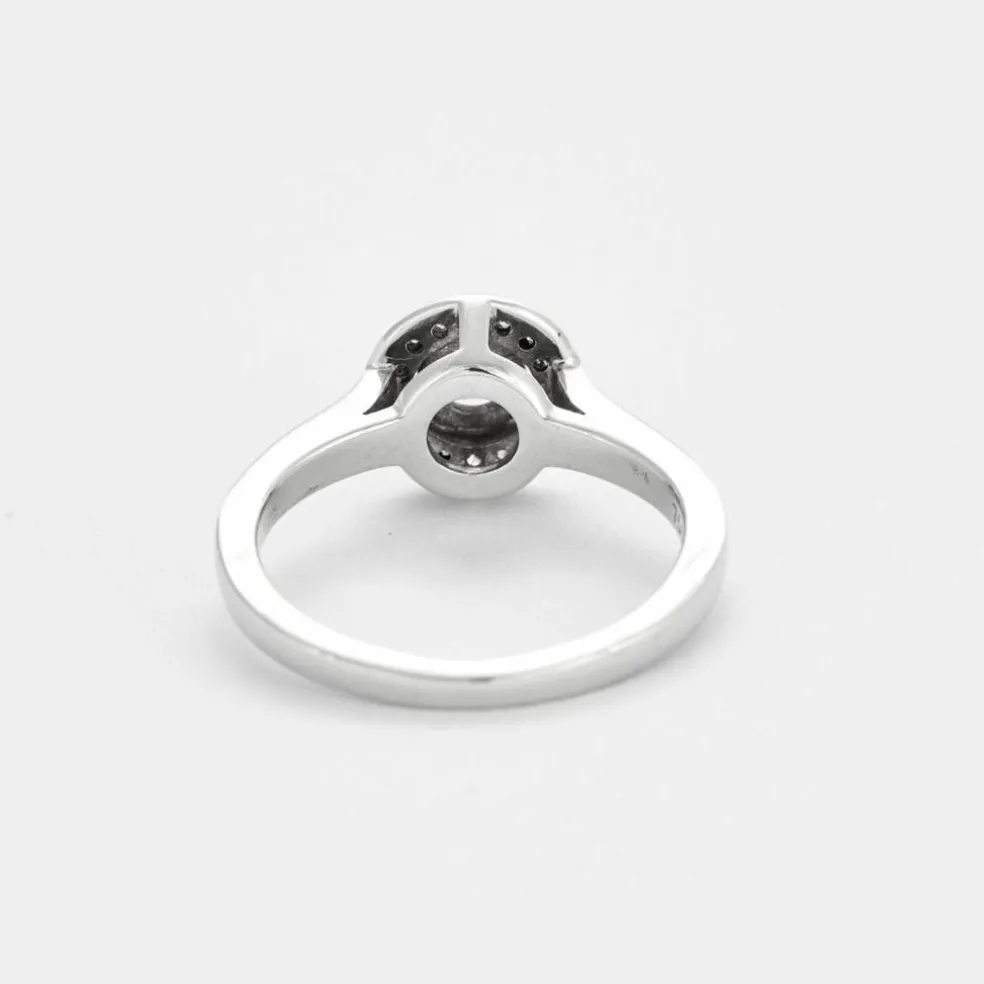 Bague or blanc et diamants