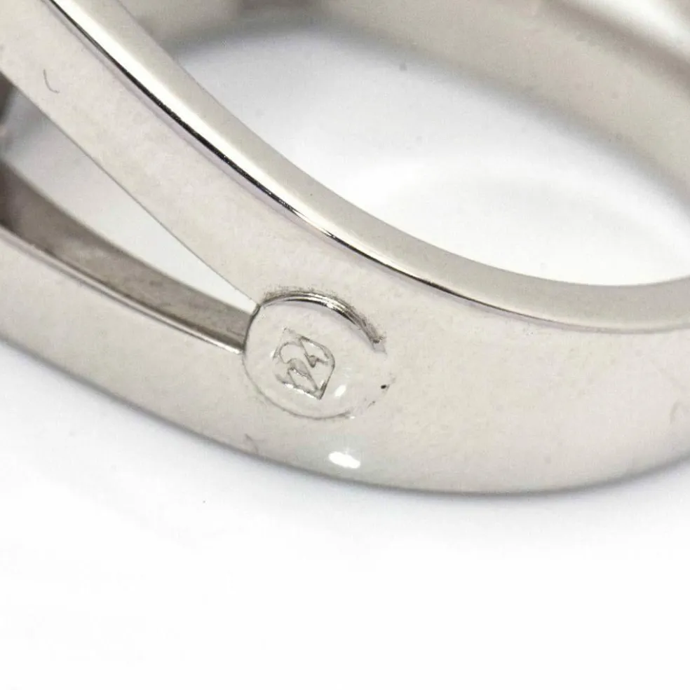 Bague Or blanc et Diamants Champagne