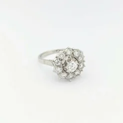 Bague or blanc et diamants