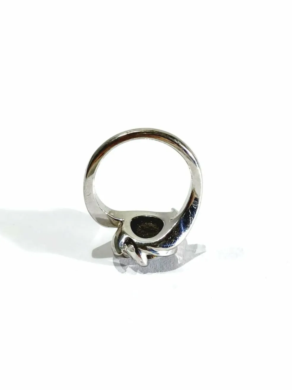 Bague or blanc et opale