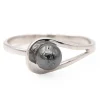 Bague Or blanc Hématite