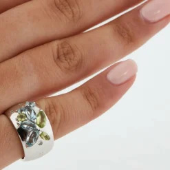 Bague or blanc Maison Feraud - aigue-marine et diamants
