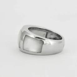 Bague Or blanc Nacre