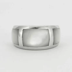 Bague Or blanc Nacre