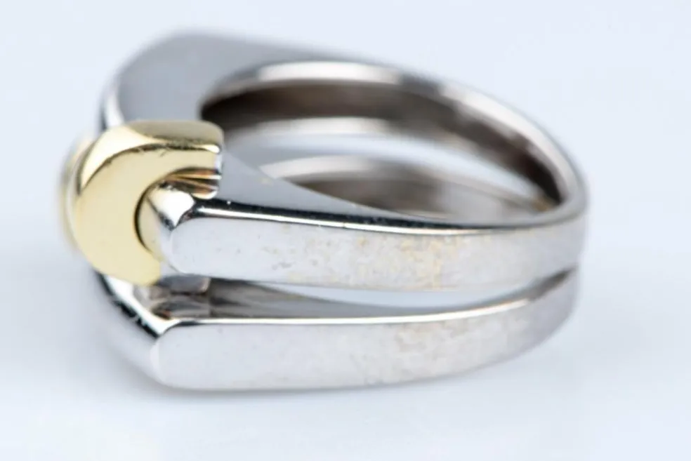 Bague Or blanc Or jaune