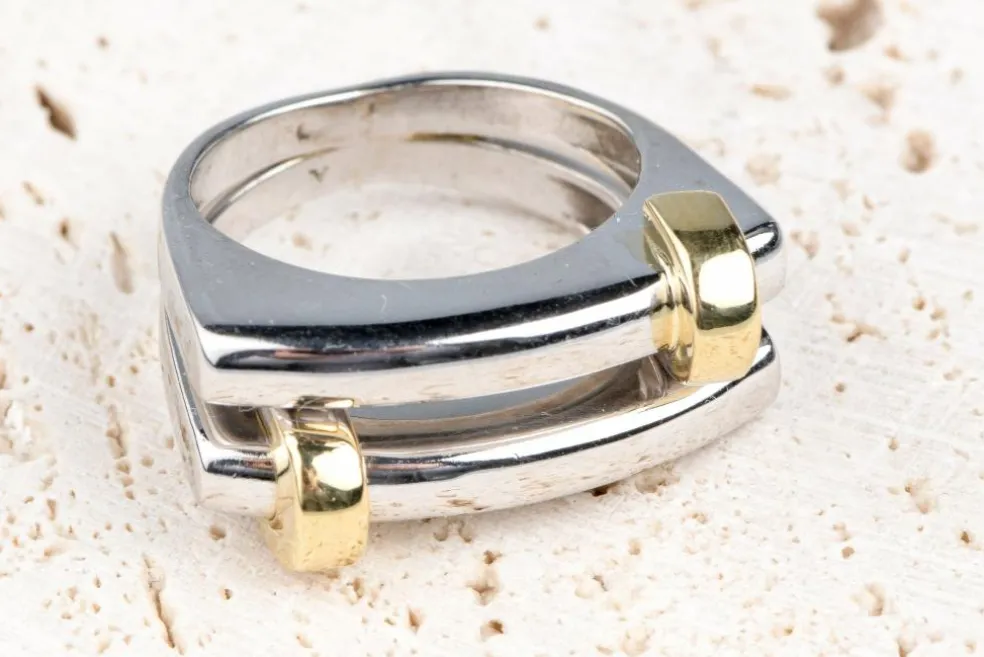 Bague Or blanc Or jaune