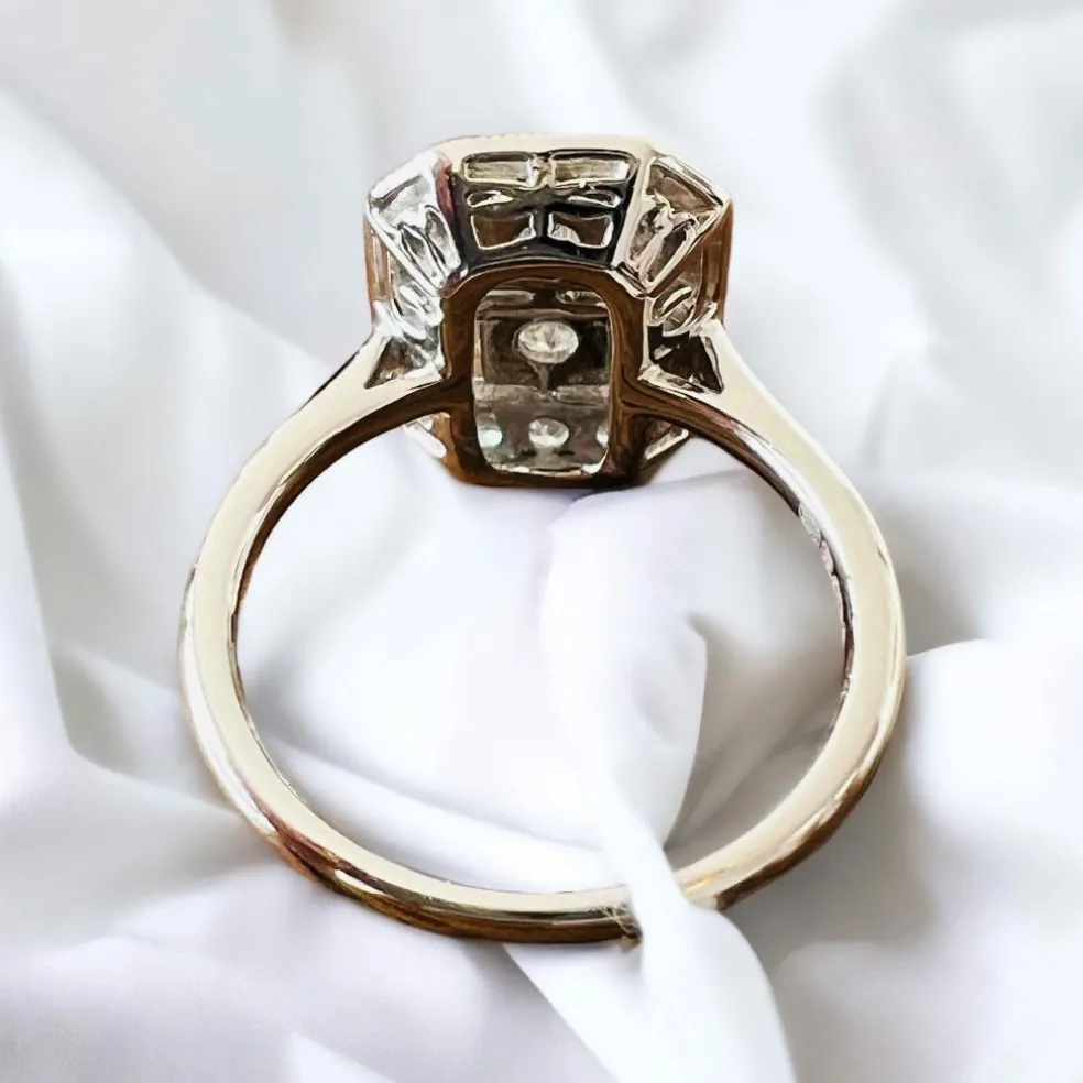 Bague Or Blanc Pavage De Brillants
