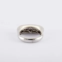 Bague Or blanc pavage diamants
