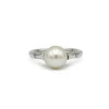 Bague or blanc perle