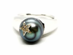Bague Or blanc Perle