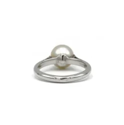 Bague or blanc perle