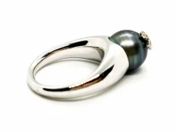 Bague Or blanc Perle