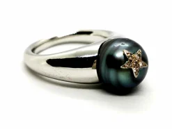 Bague Or blanc Perle