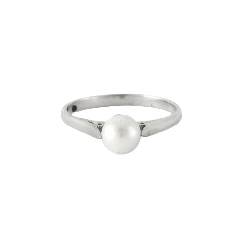 Bague Or blanc Perle de culture