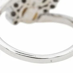 Bague Or blanc Perle de culture, Diamant