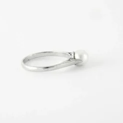 Bague Or blanc Perle de culture