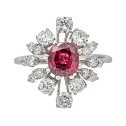 Bague Or blanc Rubis