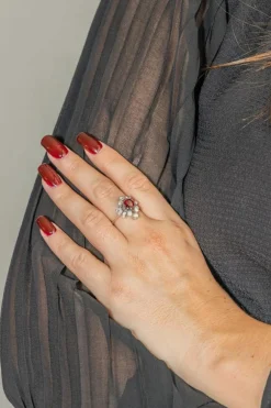 Bague Or blanc Rubis
